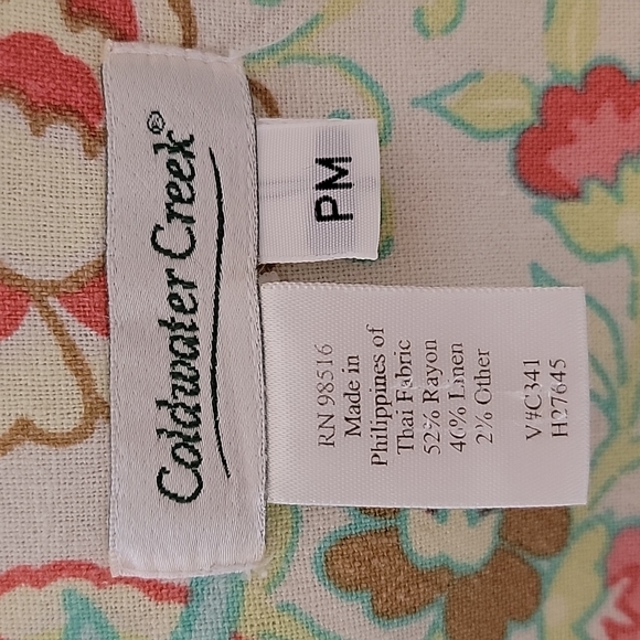 Coldwater Creek Women's Colorful Floral Print Jacket Petite M - Picture 5 of 6